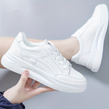 Chic White Trainers with Lightweight Comfort