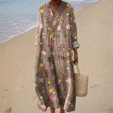 Flowing Printed Summer Dress