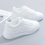 Chic White Trainers with Lightweight Comfort