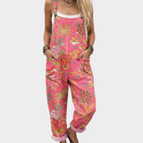 Tropical Dungarees Coral Pink
