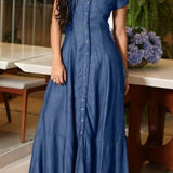 Ruby | Long Denim Dress