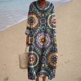 Flowing Printed Summer Dress