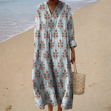 Flowing Printed Summer Dress