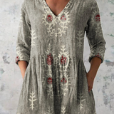 Ava | Long Blouse with a Bold Print
