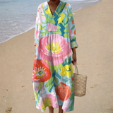 Flowing Printed Summer Dress