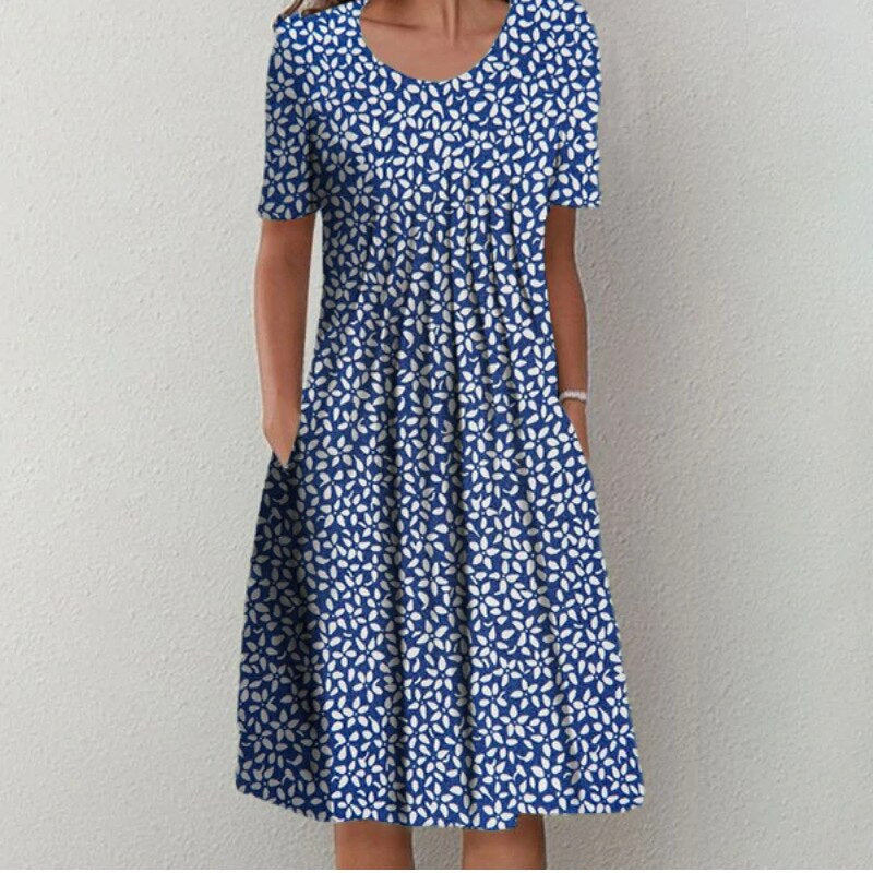 Hailey | Elegant, Casual Floral Dress with Pockets