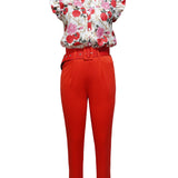 Florabel - Elegant Ensemble with Ruffle Sleeves