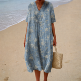 Flowing Printed Summer Dress