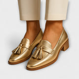 Céleste™ | Gold Moccasins