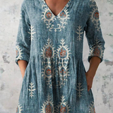 Ava | Long Blouse with a Bold Print