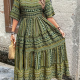 Joraine - Flowing Ethnic Dress