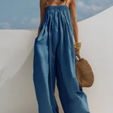 Molly | Wide-Leg Denim Jumpsuit