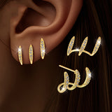 Saskia | Triple Hoop Earrings