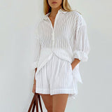Viola - Button-Placket Ensemble with Airy Shorts