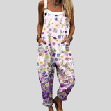 Dungarees with Wildflowers Lilac