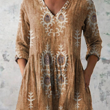 Ava | Long Blouse with a Bold Print