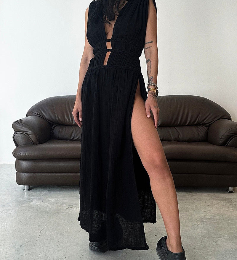 Zolla - Textured Slit Dress