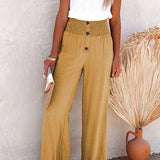 Riana - High-Waisted Relaxed Trousers