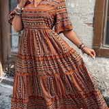 Joraine - Flowing Ethnic Dress