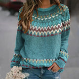 Regina | Retro Wave-Pattern Jumper