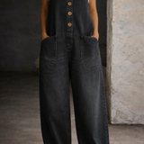 Verity | Vintage Washed Cotton Dungarees