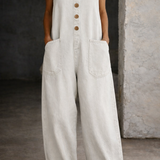 Victoria | Vintage-Wash Denim Dungarees