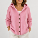 Beth | Women's Hooded Button-Up Knit Cardigan