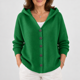 Beth | Women's Hooded Button-Up Knit Cardigan