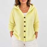 Beth | Women's Hooded Button-Up Knit Cardigan