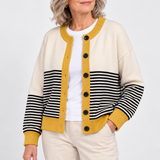 Ashley | Striped Buttoned Cardigan