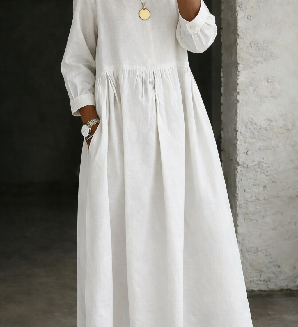Sophie | Peter Pan Collar Denim Dress