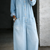 Elsie | Long-Sleeve Off-the-Shoulder Jumpsuit