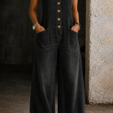Verity | Vintage Washed Cotton Dungarees