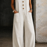 Victoria | Vintage-Wash Denim Dungarees