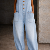 Amelia | Vintage Cotton Dungarees
