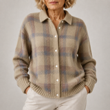 Edith | Womens Loose-Fit Plaid Long-Sleeve Shirt