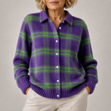 Edith | Womens Loose-Fit Plaid Long-Sleeve Shirt