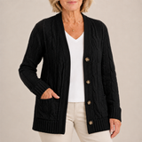 Sarah | Women's Long Sleeve Button Down Knit Cardigan