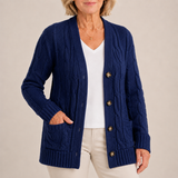Sarah | Women's Long Sleeve Button Down Knit Cardigan