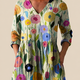 Ruby | Long Blouse with a Bold Print