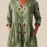 Ava | Long Blouse with a Bold Print