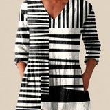 Olivia | Long Blouse with a Bold Print