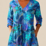 Freya | Long Blouse with a Bold Print