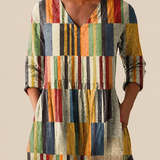 Poppy | Long Blouse with a Bold Print