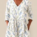 Daisy | Long Blouse with a Bold Print