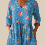 Phoebe | Long Blouse with a Bold Print