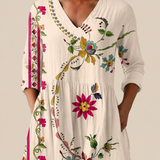Charlotte | Long Blouse with a Bold Print