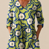 Layla | Long Blouse with a Bold Print