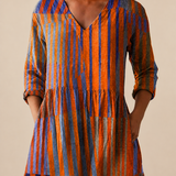 Hazel | Long Blouse with a Bold Print