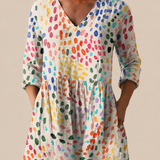 Lucy | Long Blouse with a Bold Print